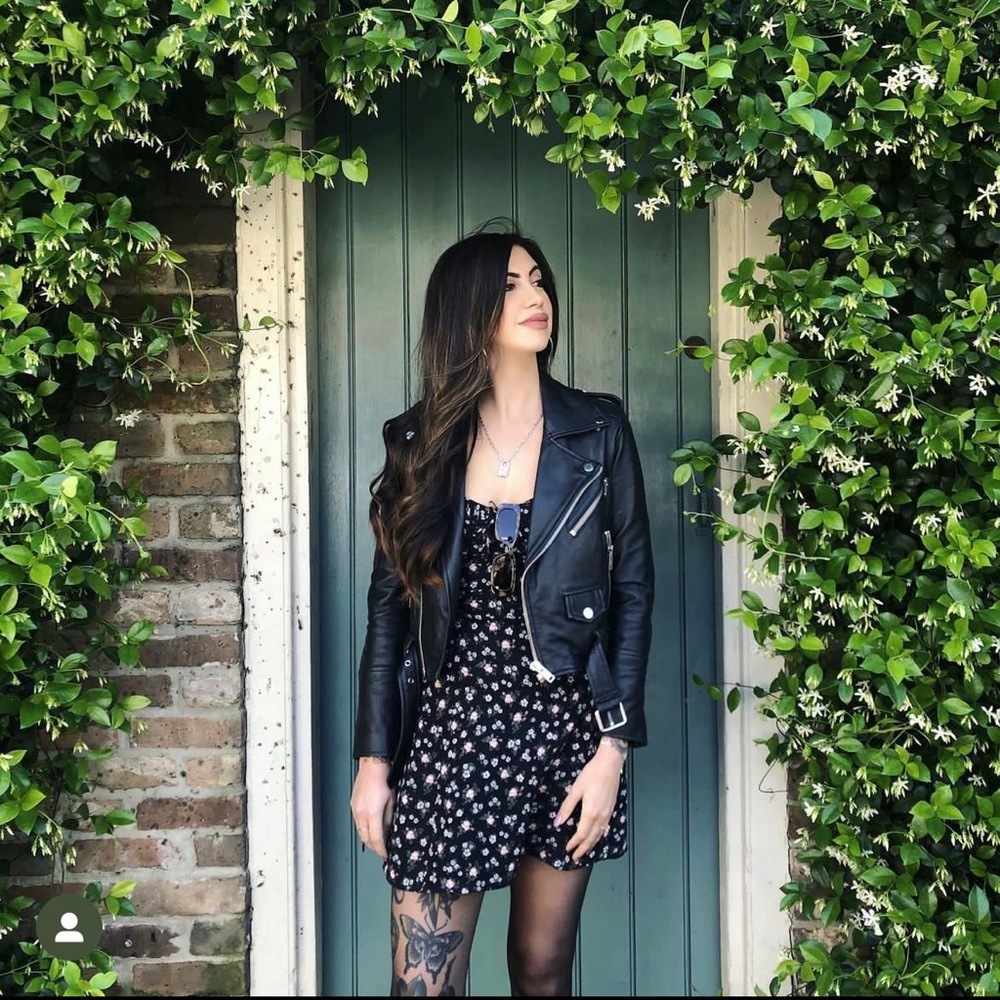Deadwood Joan Crop Leather Moto jacket
